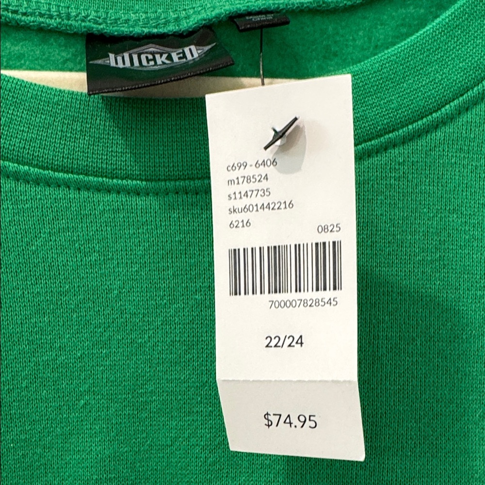 Lane Bryant Green 'Wicked' Sweatshirt - Picture 2 of 5